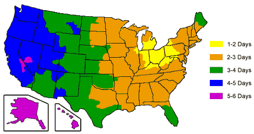 shipping map