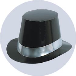 deluxe black top hats
