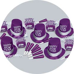 new years party kit purple platinum