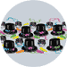 new years party kits neon party