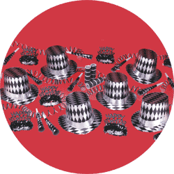 harlequin for 50 new years party kit