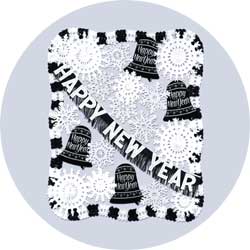 new years decorations kit black