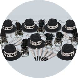 new years party kit silver jazz