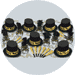 new years party kits gold ritz