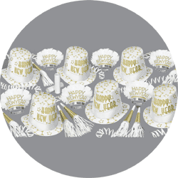 new years party kit gold star