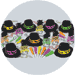 neon swing new years party kit