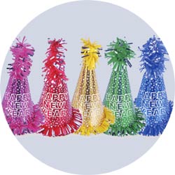 assorted color superstar new year party hats 1087g