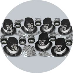 black tie assortment 88257-50 new years party kit