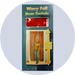 metallic curtain wavy red