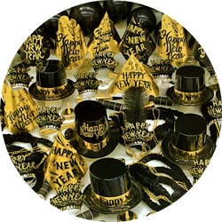 gold sensation party kit 806-100 new years party kit