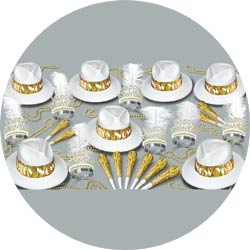 la swing gold assortment 88807-GD50 new years party kit
