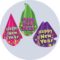 color brite new years party hats