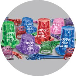 super hi hat assortment 88164-50 new years party kit