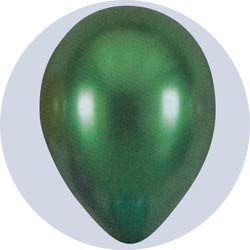 pearlized green latex balloons