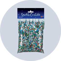 metallic confetti