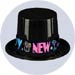 new years hats neon plastic